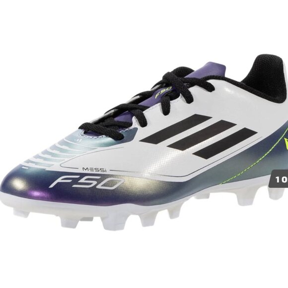 Adidas F50 Club Messi FxG Junior Soccer Cleats Size 8.5 Flexible Ground Boots - Picture 1 of 10
